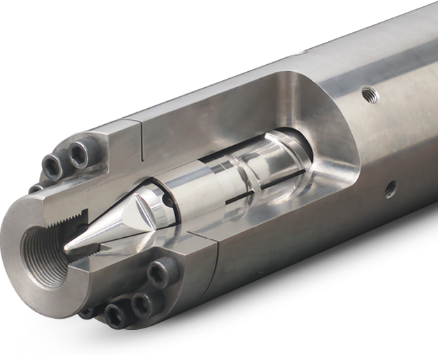 Injection molding feed screw and barrel